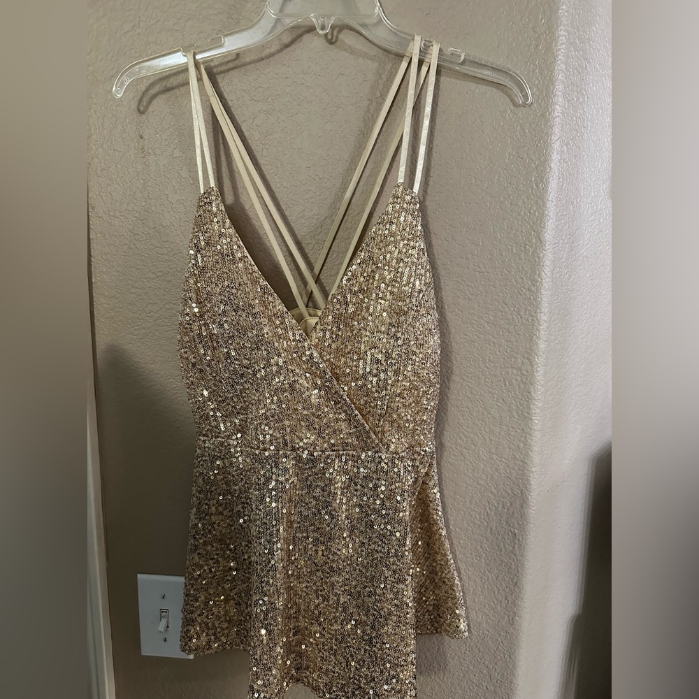Jolie xl sequin top